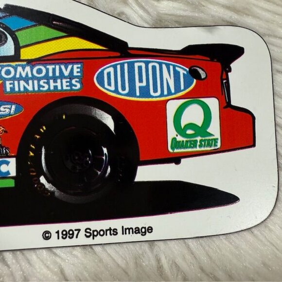 Vintage Jeff Gordon Nascar Heart -Shaped Tin + Dupont 24 Racing Car Magnet Set - Picture 12 of 14